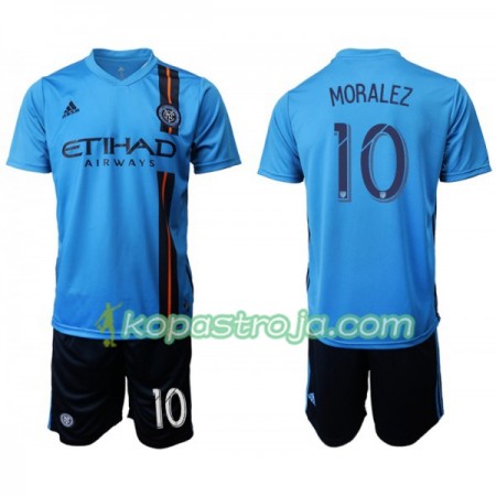 Billiga Fotbollströjor New York City FC MORALEZ 10 Barn Hemma tröja 2019/20 Kortärmad